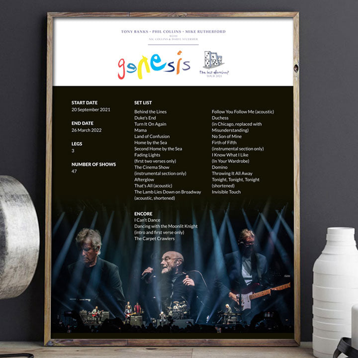 Posters Genesis Domino Tour