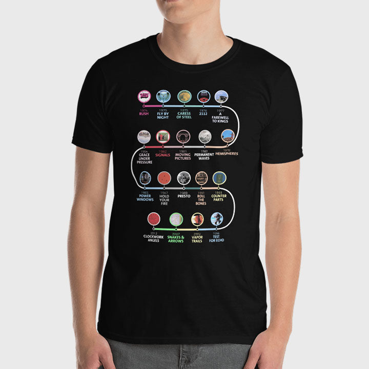 T-Shirts RUSH Studio Albums