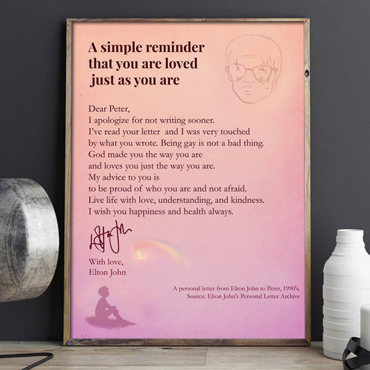 Posters Letter From Elton