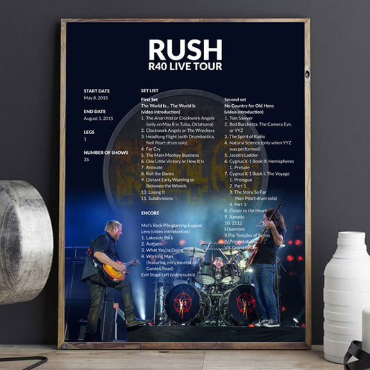 Posters R40 Live Tour Rush